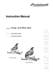 holzkraft KGZ 2540 VARIO Instruction Manual