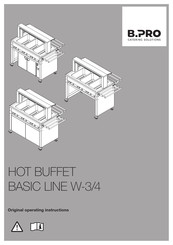 B.Pro BASIC LINE W-4 Original Operating Instructions