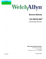 Welch Allyn VideoPath VS-100 Service Manual