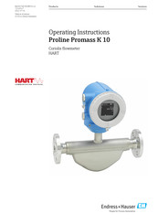 Endress+Hauser Proline Promass K 10 Operating Instructions Manual
