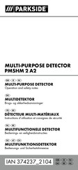 Parkside PMSHM 2 A2 Operation And Safety Notes