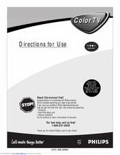 Philips 19PS35S Directions For Use Manual