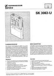 Sennheiser SK 3063-U Service Manual