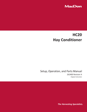 MacDon HC20 Setup Manual