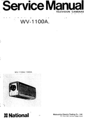 National WV-1300A Service Manual