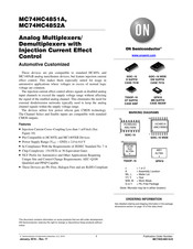 ON Semiconductor MC74HC4851A Manual