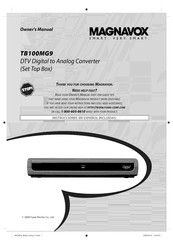 Magnavox TB100MG9 - Owner's Manual