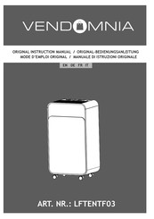 VENDOMNIA LFTENTF03 Original Instruction Manual