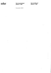 Braun T 1000 Service Manual