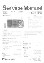 Panasonic SA-CH350 Service Manual