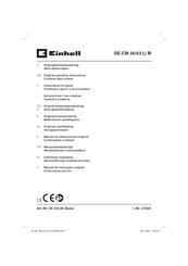 EINHELL GE-CM 36/43 Li M Original Operating Instructions