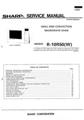 Sharp R-10R50 Service Manual