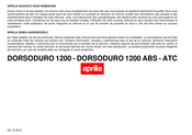 APRILIA DORSODURO 1200 2010 Manual