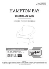 HAMPTON BAY CHASEWOOD 725.1469.000 Use And Care Manual