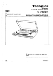 Technics SL-BD22D Operating Instructions Manual
