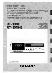 Sharp RT-100H Operation Manual