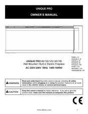 Aflamo UNIQUE PRO 80 Owner's Manual