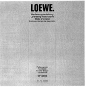 Loewe SP 3890 Operating Instructions Manual