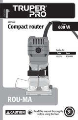 Truper PRO ROU-MA Manual