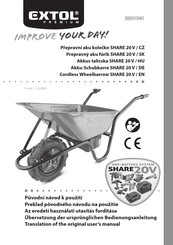 EXTOL HARE 20V Translation Of The Original User Manual