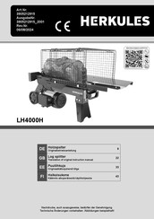 HERKULES 3905212915 Translation Of Original Instruction Manual