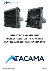 Xvent ATACAMA D-3 Operating And Assembly Instruction Manual