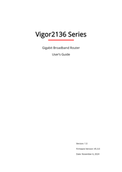 Draytek Vigor2136 Series User Manual