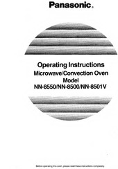 Panasonic NN-8500 Operating Instructions Manual