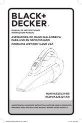 Black & Decker HLWVA325J21-B3 Instruction Manual