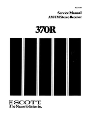 Scott 370R Service Manual