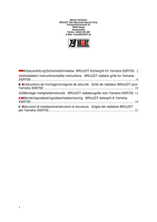 BRUUDT S-2008-XSR700-Black Installation Instructions And Safety Information