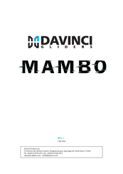 DAVINCI GLIDERS MAMBO S Manual