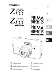 Canon PRIMA SUPER 155 CAPTION Instructions Manual