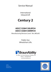 BraunAbility ADCC12S84130RRP24 Service Manual