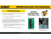 DeWalt DCE6820B Troubleshooting