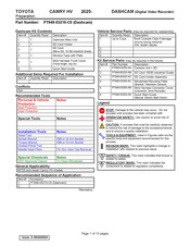 Toyota PT949-03210-C0 Manual