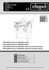 Scheppach 19013 04903 Translation Of Original Instruction Manual