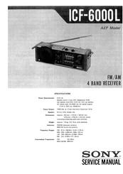 Sony ICF-6000L Service Manual