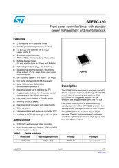 ST STFPC320 Manual