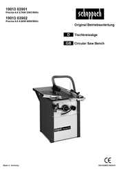 Scheppach Precisa 4.0 Series Operating Instructions Manual