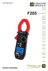 Chauvin Arnoux F205 Quick Start Manual