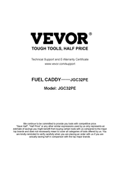 VEVOR JGC32PE Manual
