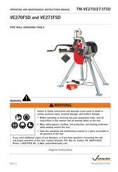 Victaulic VE270FSD Operating And Maintenance Instruction Manual