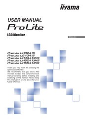 Iiyama ProLite LH5541UHS User Manual