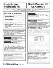 GE GFA24MIDV Installation Instructions Manual