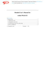 Realme Watch S2 Detailed User's Manual