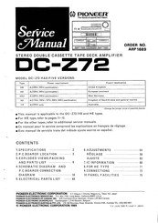 Pioneer DC-272 Service Manual
