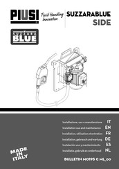 Piusi SUZZARABLUE SIDE Installation, Use And Maintenance Manual