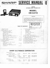 Sharp CB-5470 Service Manual