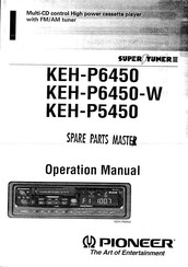 Pioneer SUPER TUNER III KEH-P6450 Operation Manual